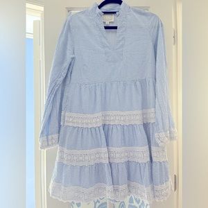 NWOT NEVER WORN SAIL TO SABLE TIERED SEERSUCKER DRESS SZ XS